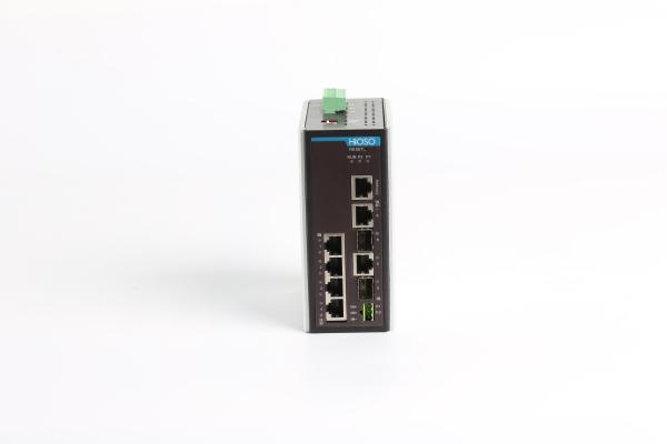 4 1000M Rj45 2 1000M Combo Ports Din Rail Mount Network Switch 6 Ports