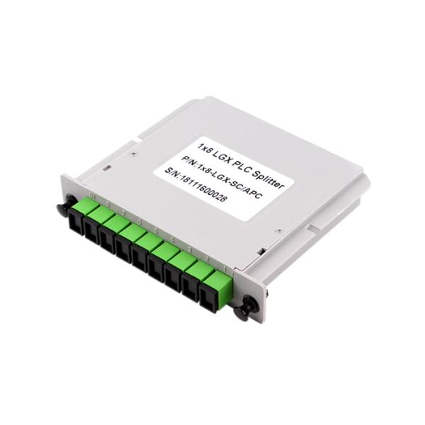 Splitter Plc Splitter 1x8 стекловолокна SC APC Lgx G657A1 1650nm