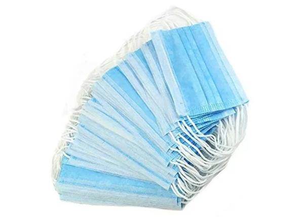 PP SMS Polyester Disposable 3 Layer Face Mask White Color FFP1 FFP2 Protective
