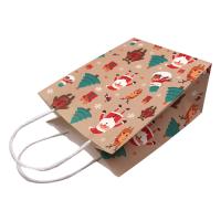 Sacos de papel sem revestimento Eco da camisa de Brown T amigável com corda de papel da torção