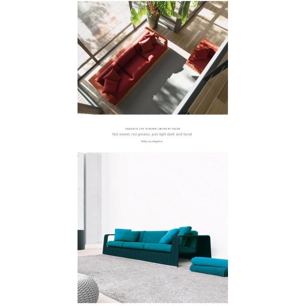 Exquisite Design Courtyard Garden Woven Rope Aluminum Sofa And Bench Chair Set