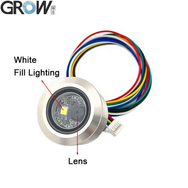 GROW GM861-LED éclairage de remplissage blanc UART/USB 1D/2D Code à barres QR Code Module de scanner de code à barres avec boîtier en acier inoxydable