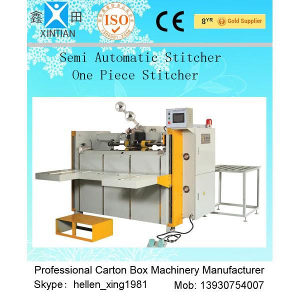 High Speed Automatic Carton Packing Machine , Semi-Auto Stitching Machine