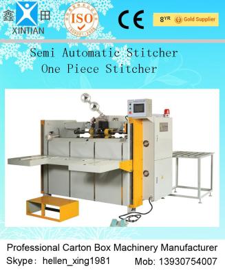 Paper Feeding Corrugated Box Stapler Carton Double Stitching Machine