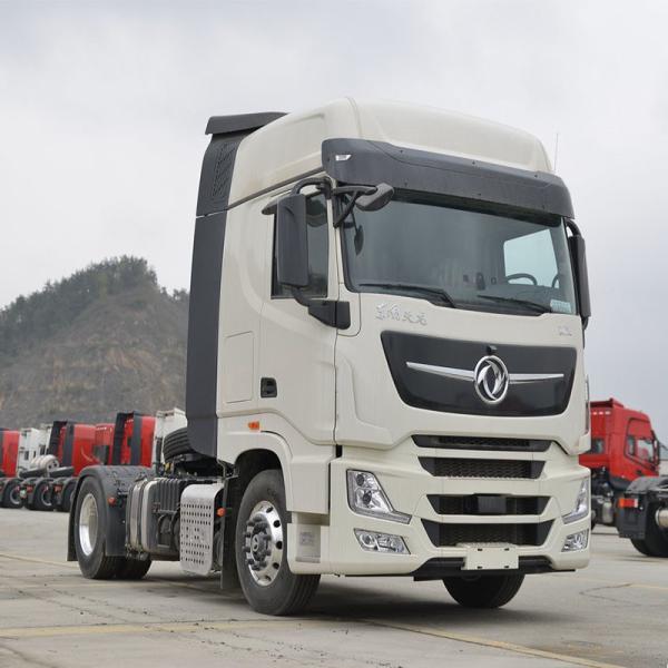 10 Wheelers 371HP 6x4 Prime Mover Lift Hand Drive Dongfeng Used Trailer Tractor Truck Head Trucks For Sale