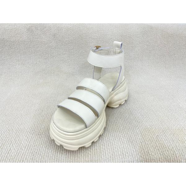 Breathable Microfiber Summer Sandals PU White Sandals For Women