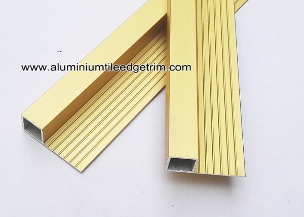 High End Metal Tile Corner Trim For Ceramic Tile Edging Matt Gold 10mm