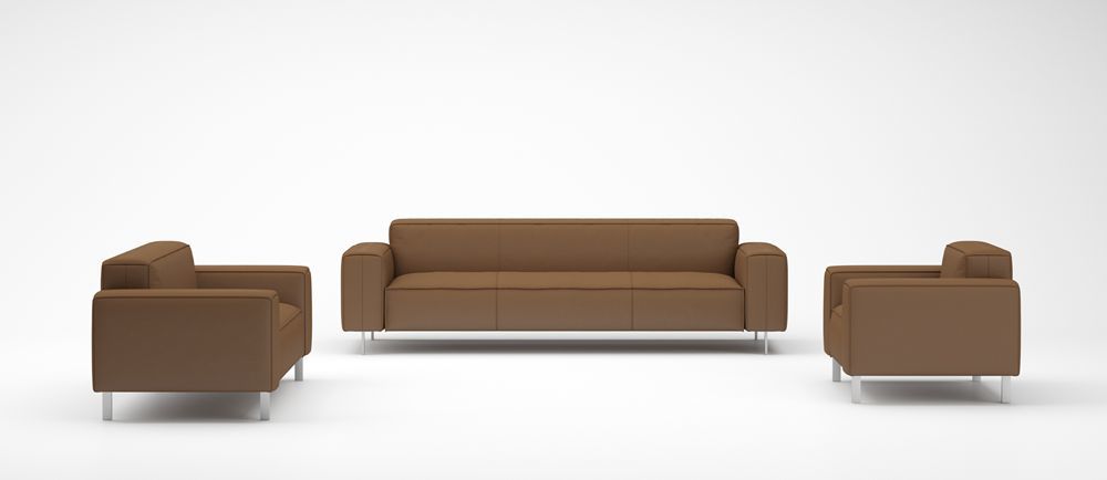 SIMON Series Geometric Modular Office Sofa for Commercial Reception Lounge Projects