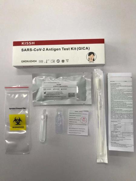KISSH Rapid Covid 19 Self Test Kit Professional Use With MHRA certification