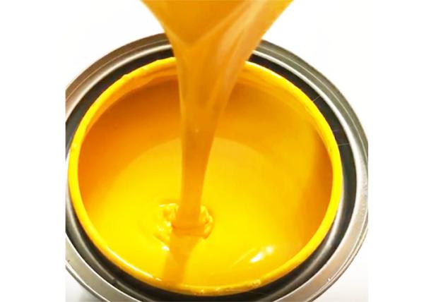 Pintura de automóveis amarelo sólido metálico 2K, líquido brilhante 2k, pintura automotiva
