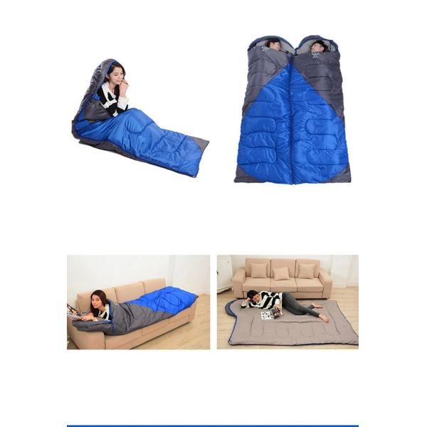 Wholesale Direct Selling Camping Splicing Sleeping Bag Outdoor indoor Autumn Winter Extended Adult Camping Sleeping Bag