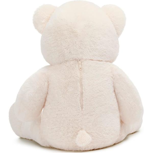 Misscindy Géant Teddy Bear Plush animaux fourrés pour la petite amie ou les enfants 47 pouces, (Blanc)