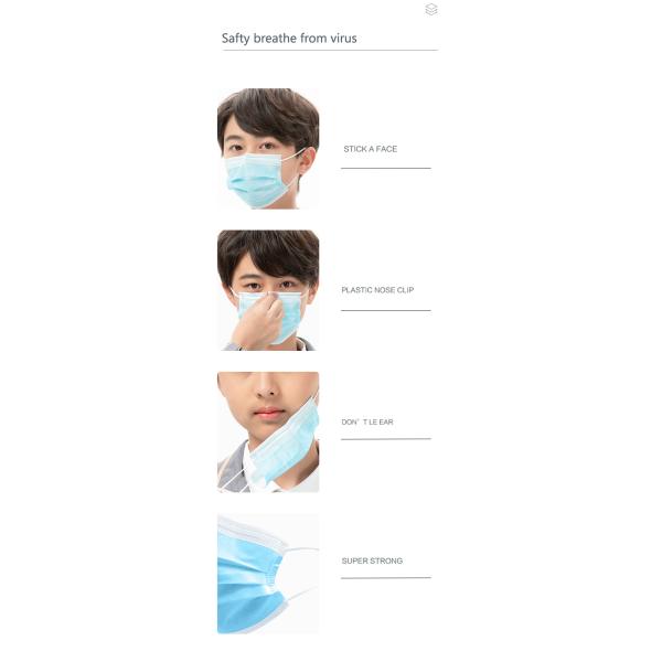 Personal Protection Breathable Sterile Disposable Face Mask