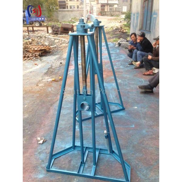 Stable Drum Cradle Cable Reel Stand with 10-50KN Rated Load and 450-1300mm Height Adjustment