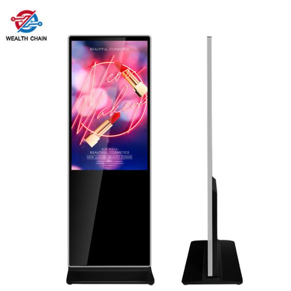 65 Floor Standing Digital Signage Facing Indoor 400 Nits High Bright 1080P
