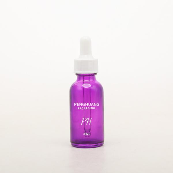 30ml Amber Boston Bottle White Pump Sprayer Glass Essential Oil Bottle