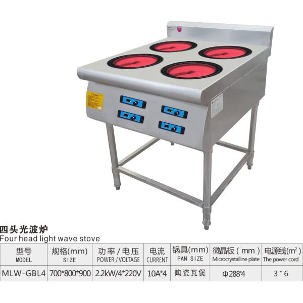 4 серии электрической печи варя плиты главных горелки плиты световой волны китайских