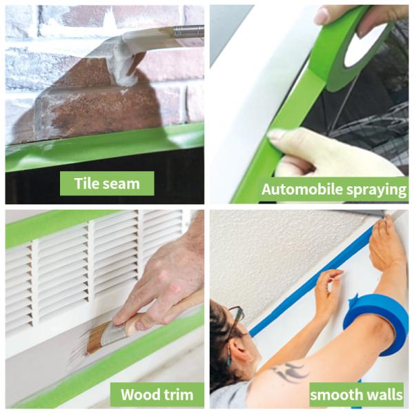 YOUJIANG Customized Logo Acceptable Low Tack Adhesive Painter for Painting Protection