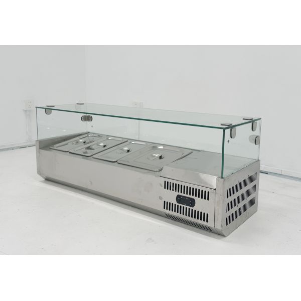 Restaurant Refrigerated Salad Table Countertop Sandwich Salad Prep Table Customized