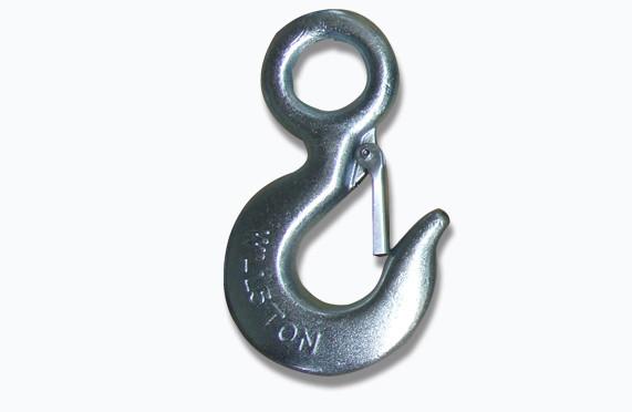 Alloy Steel Rubber Elements , Forged Compact Lifting Swivel Hooks