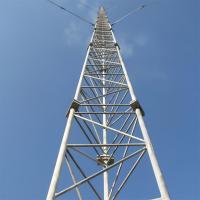 Torre de alambre galvanizado de acero tubular para telecomunicaciones para 5G 4G 3G