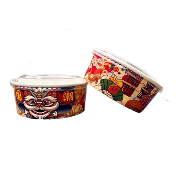 Degradable and Environmentally Friendly Disposable Bowl for Hot and Cold Food 500ML-1500ML
