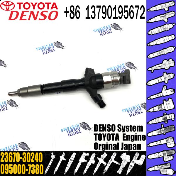 095000-7380 injetor comum do trilho do injetor de combustível de TOYOTA para Toyota HIACE HILUX 2.5D