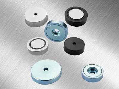 pot magnet with female thread with hook