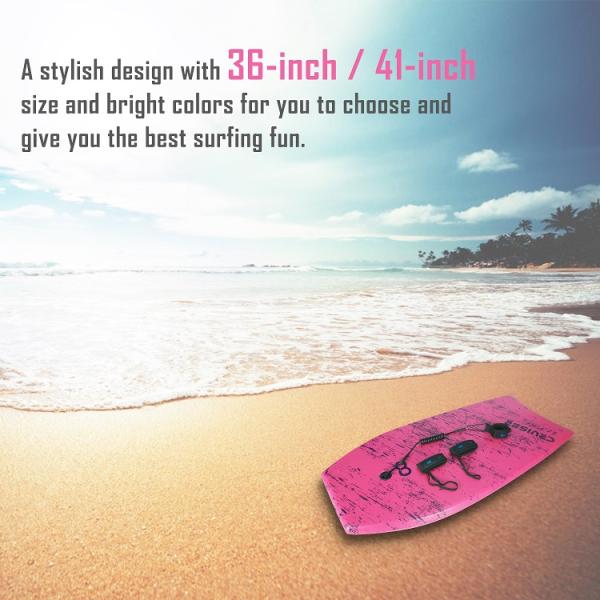 End Roller Print Bodyboard Super Light Surfboard Paddle Board with 1.96 Inch Thickness