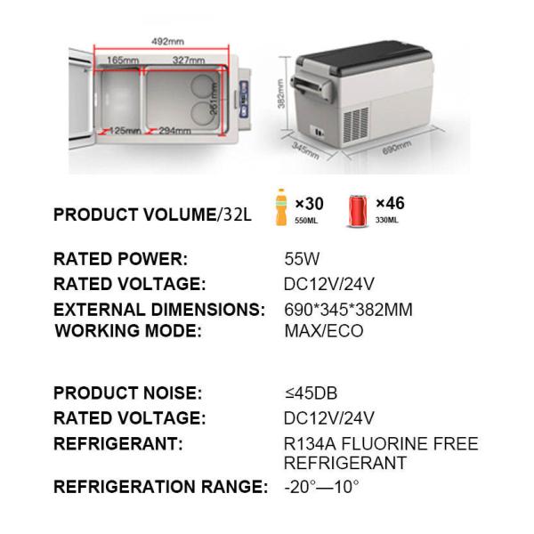 портативный располагаясь лагерем замораживатель холодильника Cookware 13.7kg располагаясь лагерем для автомобиля