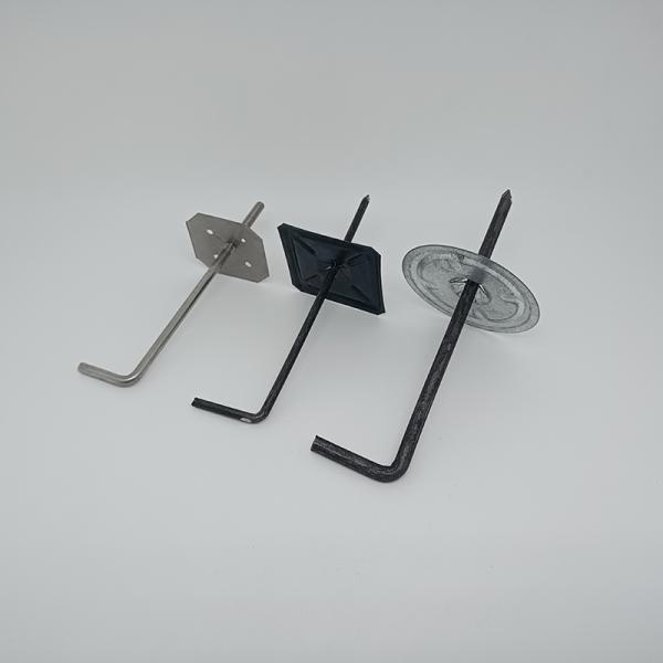 Welding Hook Nail L Shaped Anchor For Boiler Insulation With Locking Plate