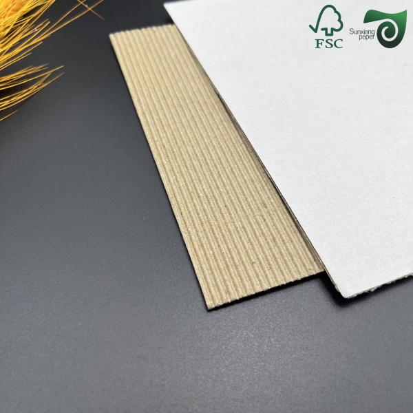 Kraft Brown Corrugated Paper Board FSC With N Flute For Logistics Packaging 70cm 100cm