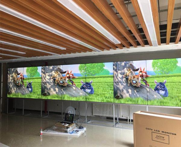 55Inch Zero Bezel Seamless HD LCD Video Wall Display For Mall TV Station