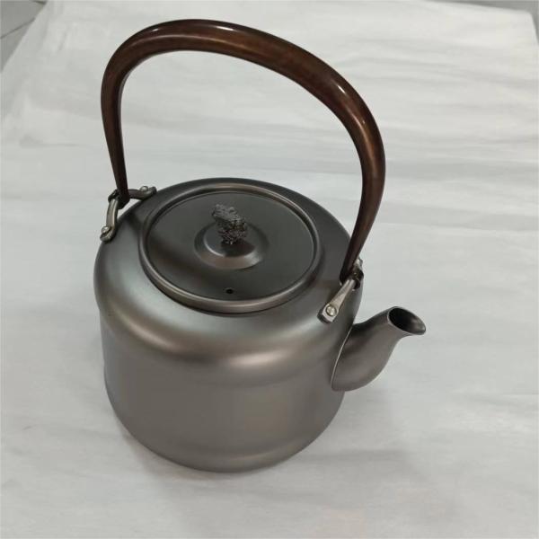 Small / Middle / Large Camping Kitchen Titanium Kettle 500 - 1500ml  Lightweight Durable