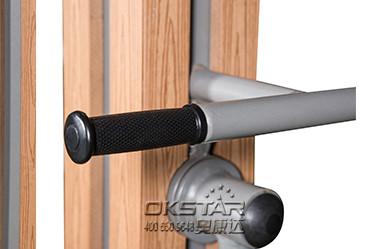 outdoor wooden fitness equipment leg exercise machine