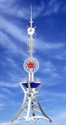 Prendedor de relâmpago convencional decorativo, relâmpago Rod Tower de ESE