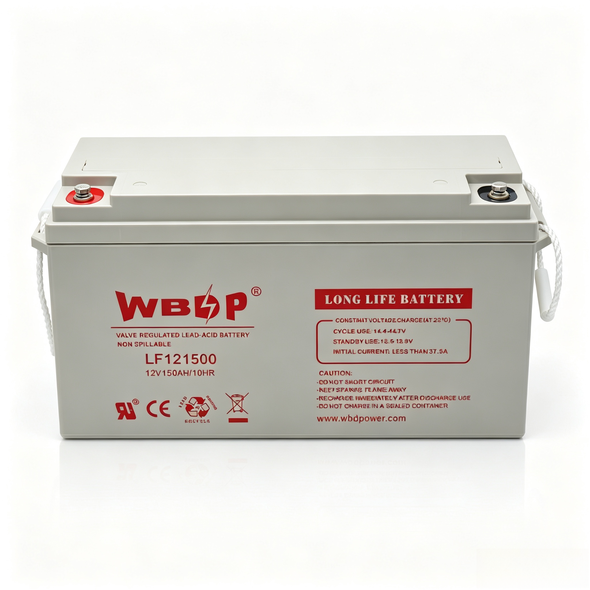Rechargeable 12V 150ah Lead Acid Battery UPS AGM Accumulator Deep Cycle