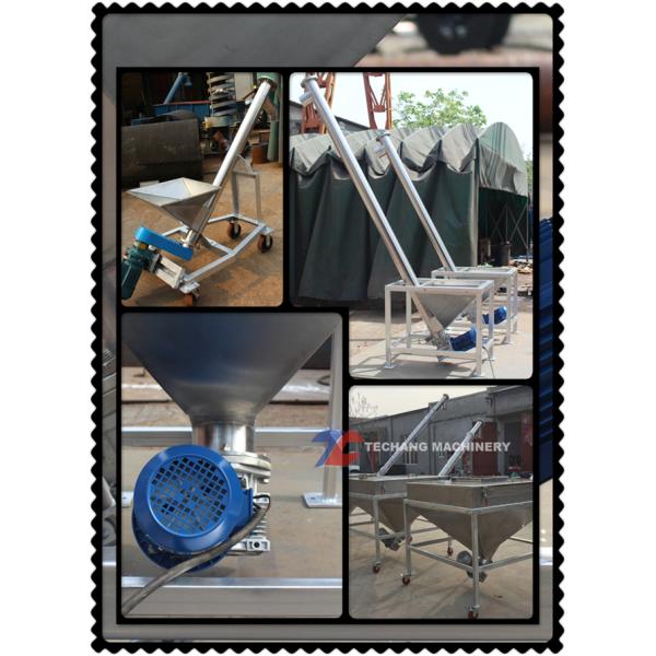 Stainless Steel Tubular Screw Conveyor For Sugar / Flour / Coffee / Powder