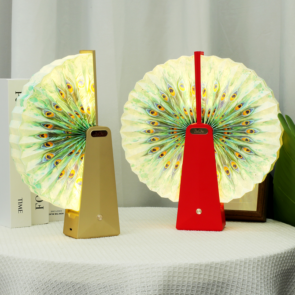Handheld Night Origami Paper Desk Lamp Resin Craft For Home Decor
