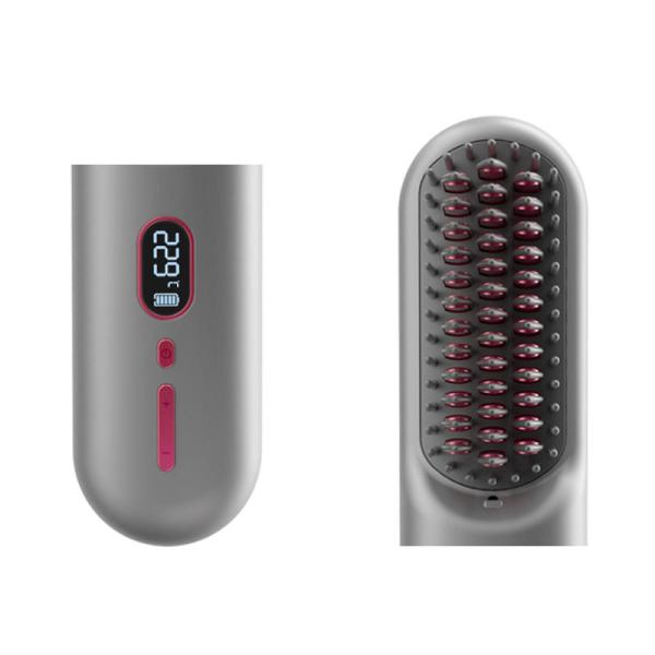 Wireless Hot Air Hair Dryer Brush With BLDC Motor And Negative Ions Type-C Customizable
