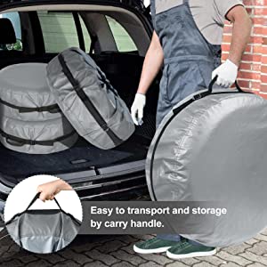 Tire Cover With Handle, Wheel Storage Tote Bags, Tire Tote, Tire Cover, Wheel Tire Bags, Snow Protector