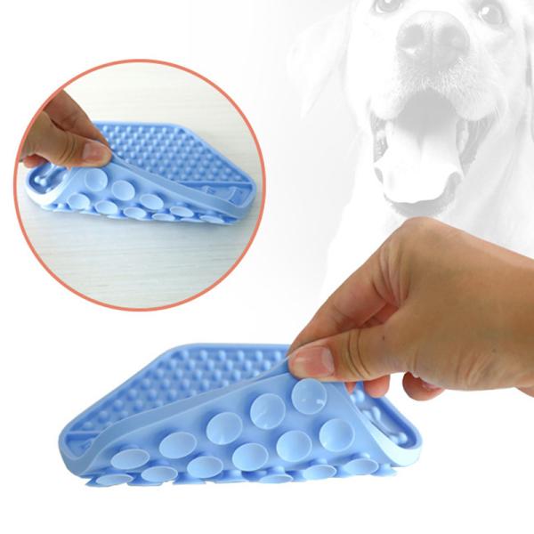 Newest Low MOQ Silicone Pet bowl Slow Feeder Dog Food Plate