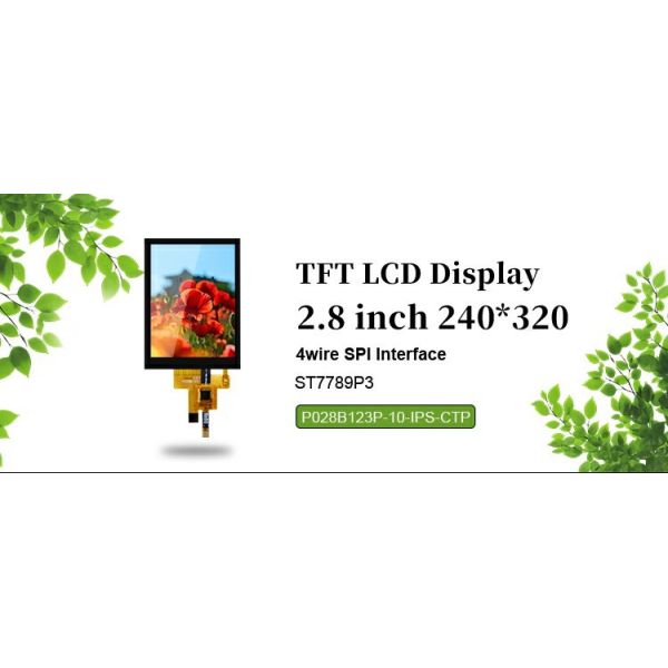Polcd Custom SPI interface 2.8 inch 240x320 Capacitive Touch Screen ST7789 Drive TFT LCD Display