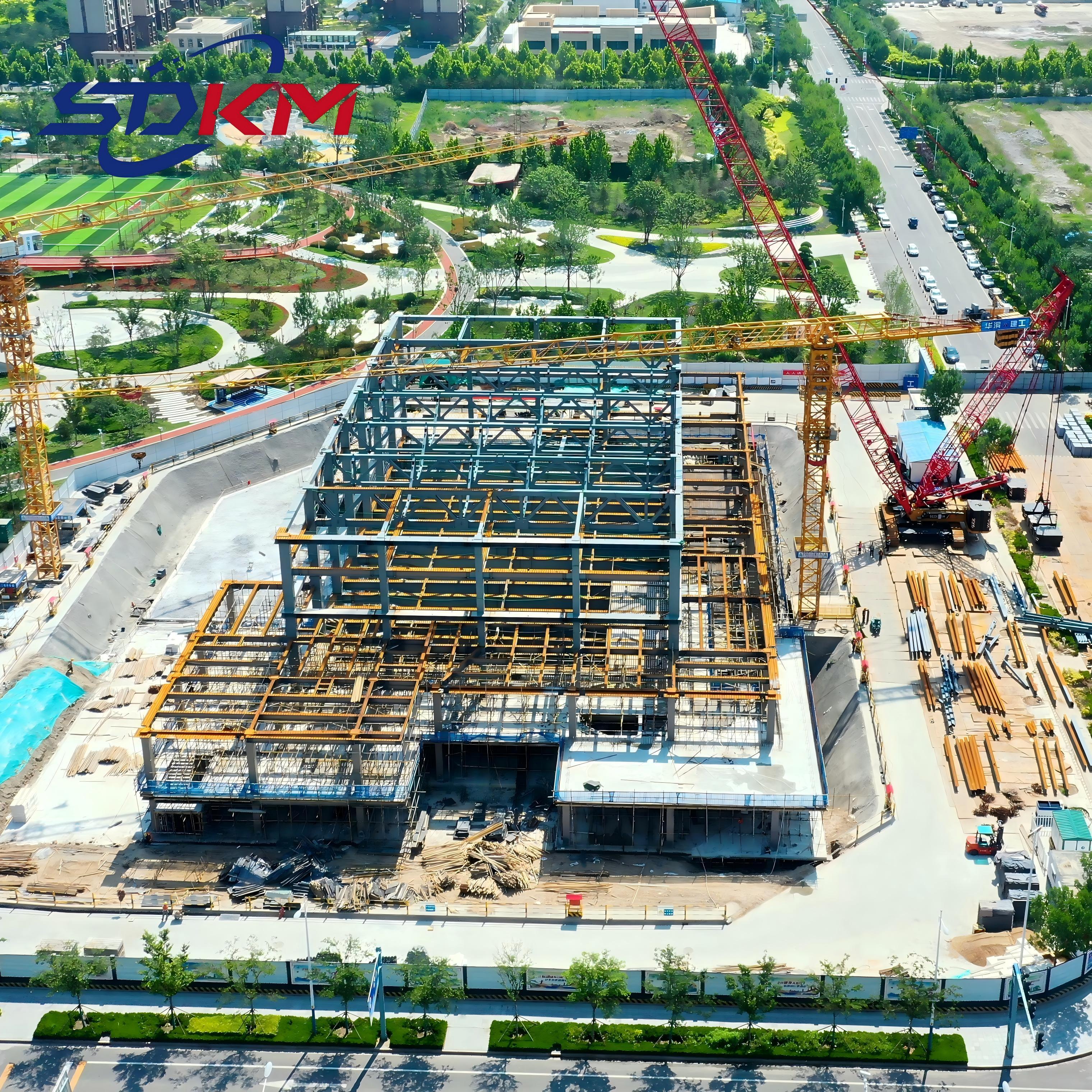 Steel Base Premade Metal Buildings With Fire Retardant Material for Garages