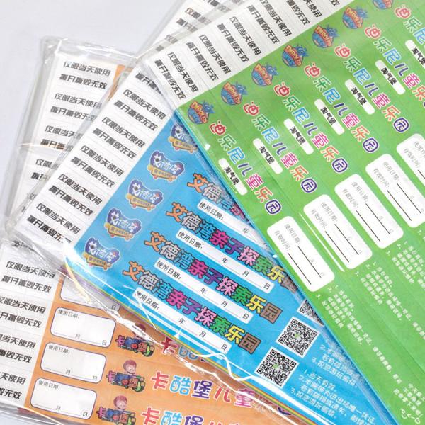 Customization Paper Bracelets Sequential Numbering Tyvek Paper Wristbands For Festival Event