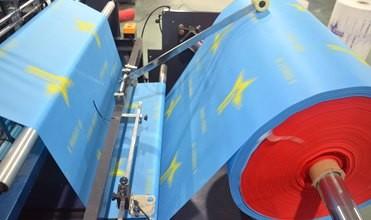 Industrial Eco Friendly Bag Making Machine / Fabric Bag Forming Machine