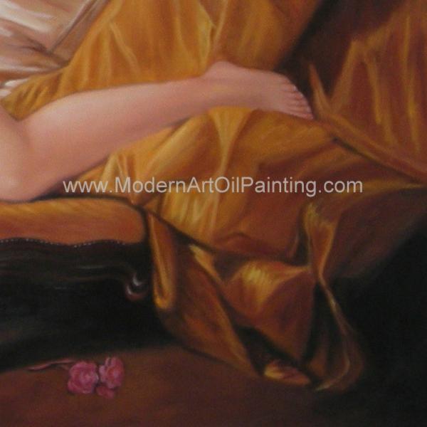 Traditional Nude Woman Portrait / Canvas Art Portrait Brush Strokers Photo Montage