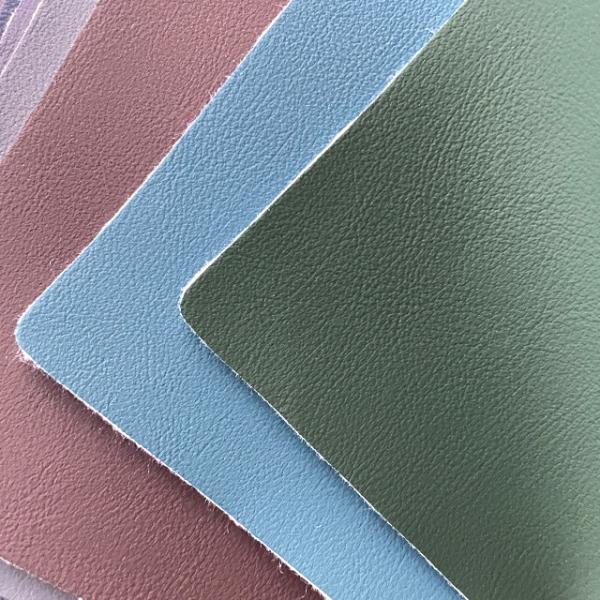 1.4mm Natural Leather PVC Leather Material Artificial 21 Vibrant Colors In Stock