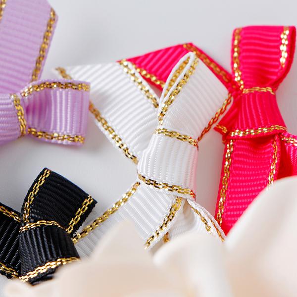 MSD Ribbon Handmade White Grosgrain Ribbon Bow for Bottle Decoration and Gift Wrapping