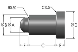 Silicon Nitride Ceramic Pin Ceramic Positioning Welding Pins Ceramic Tip